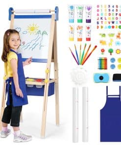 Caballete infantil 3-1, Pizarra magnética y pizarra blanca,