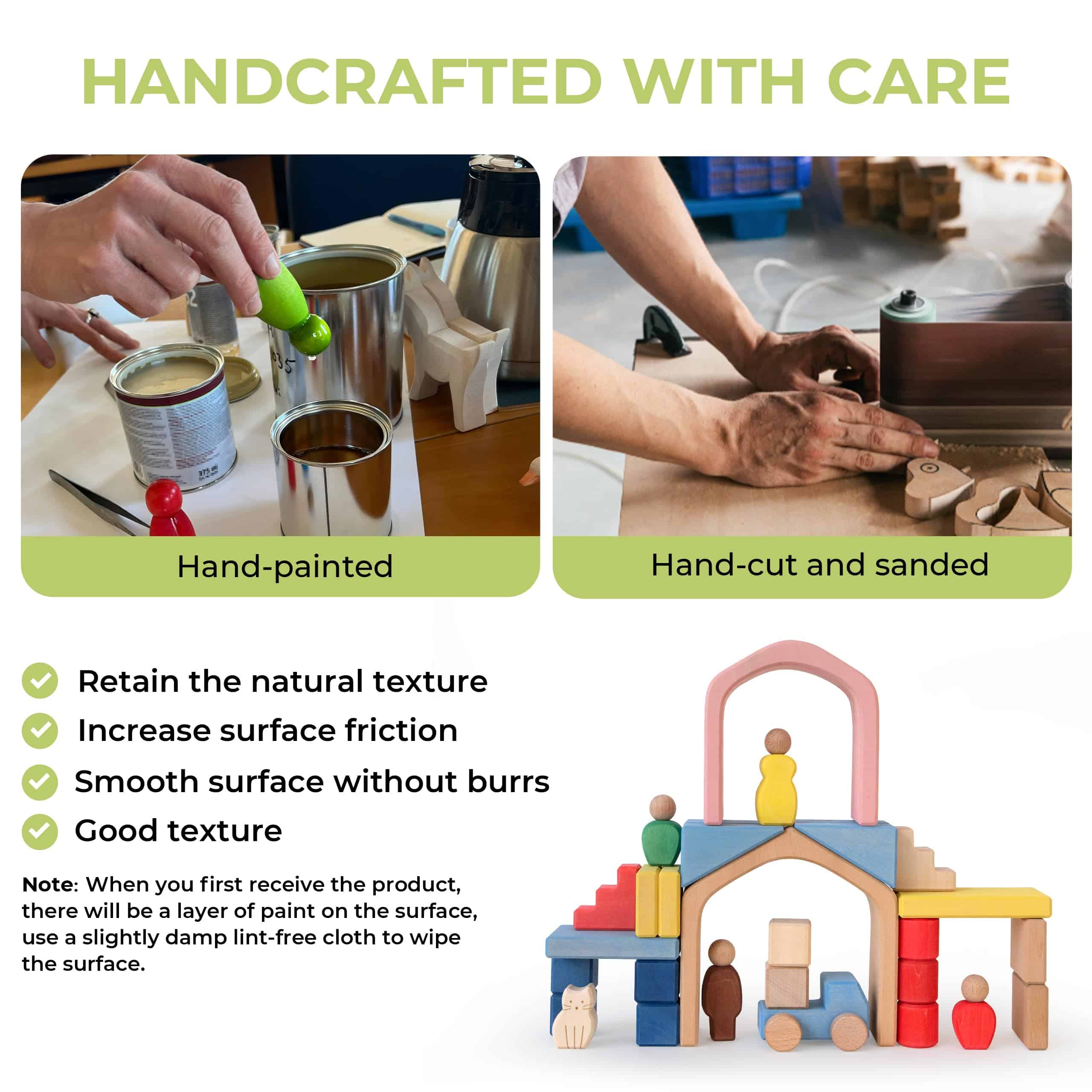 Bloques de construcción de madera AVDAR para niños de 2-4 - Imagen 4