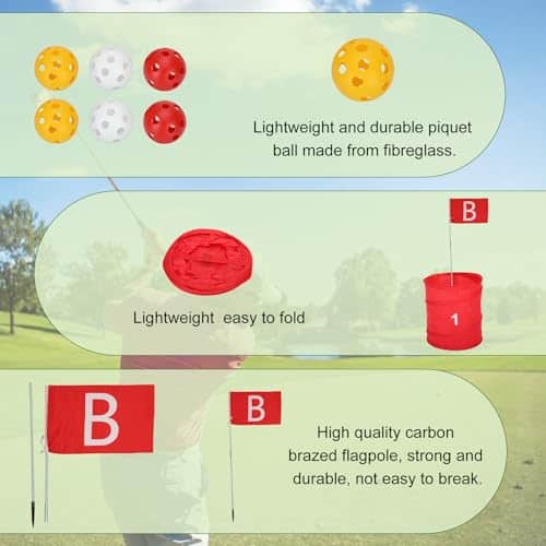 Juego de Golf con Bandera 9 Hoyos Gran Forma de Promover - Imagen 9