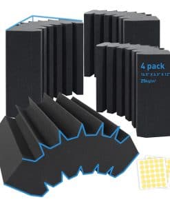 4 Pack Trampas de Graves Curvas de Espuma Acústica en