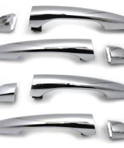 Conjunto de 8Pcs de Manijas de Puerta Cromadas Frontales