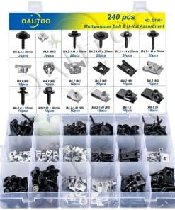 Kit surtido de 240 piezas de pernos y tuercas para
