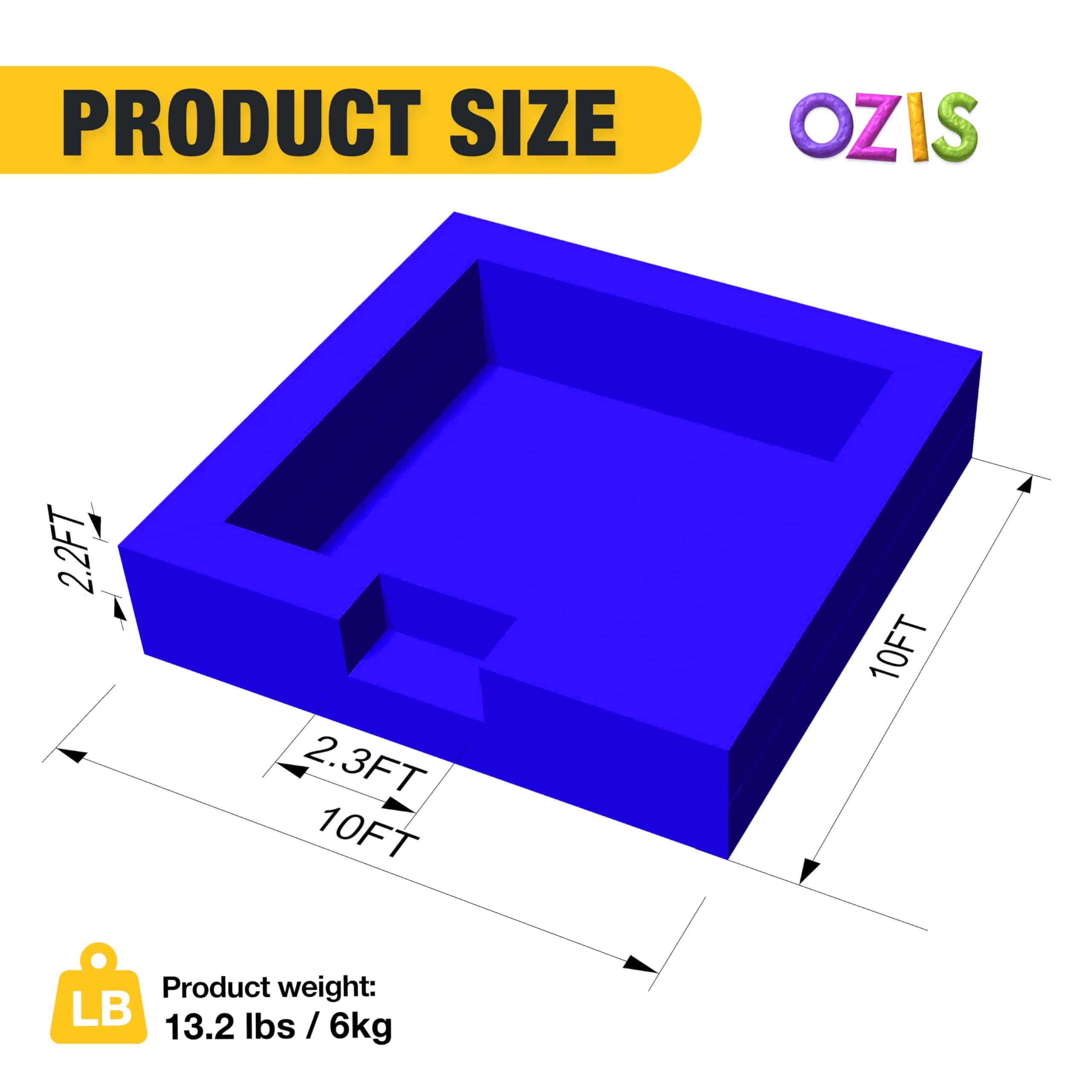 OZIS 10FT Ball Pit Inflable con soplador incorporado, Fosa - Imagen 3