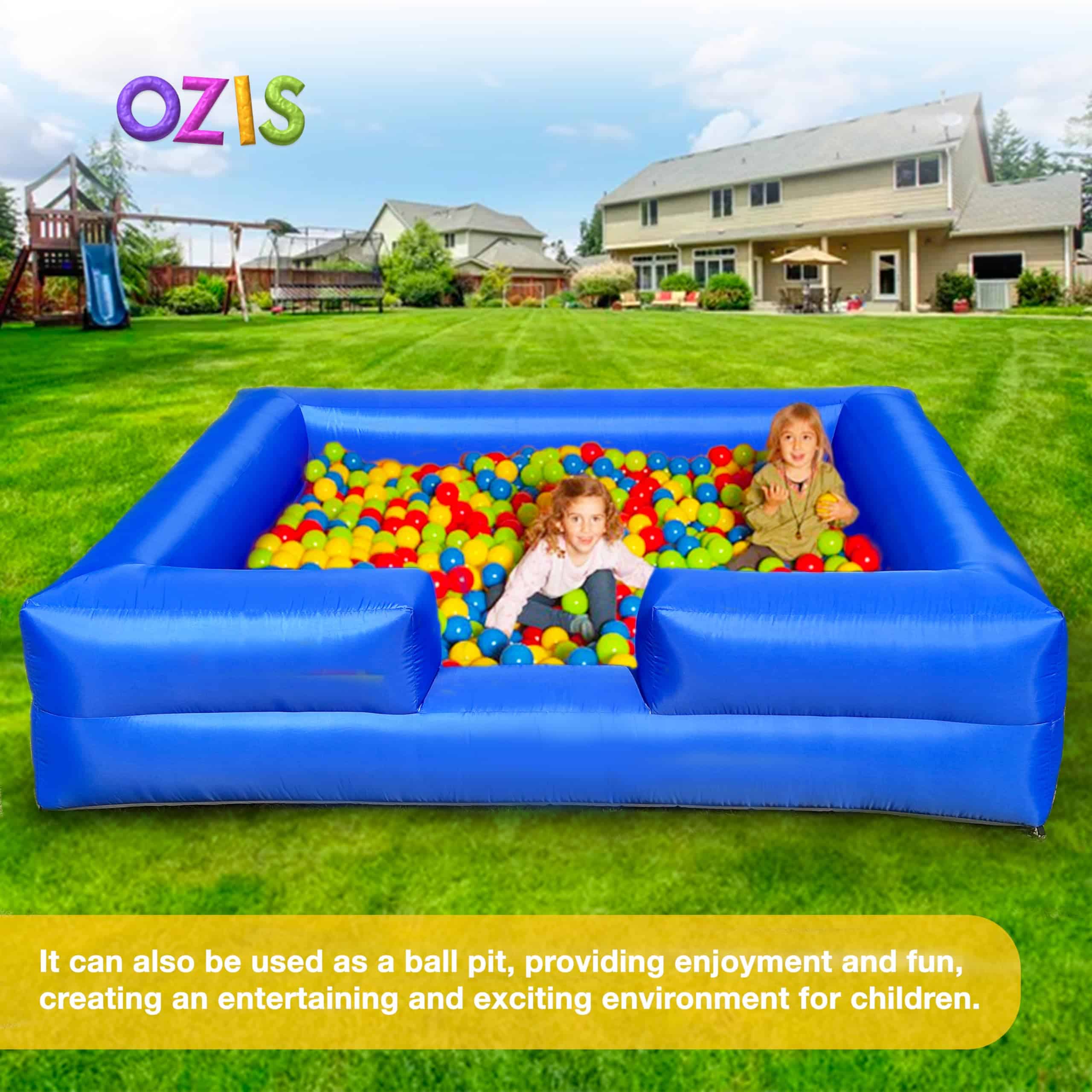 OZIS 10FT Ball Pit Inflable con soplador incorporado, Fosa - Imagen 5