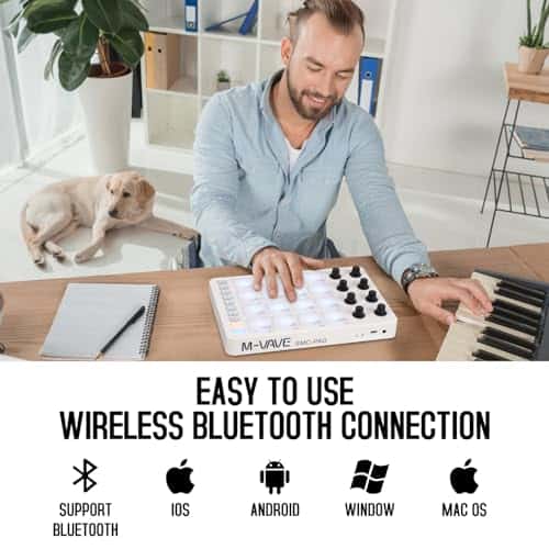 Controlador MIDI inalámbrico M-WAVE, Pads Bluetooth - Imagen 5