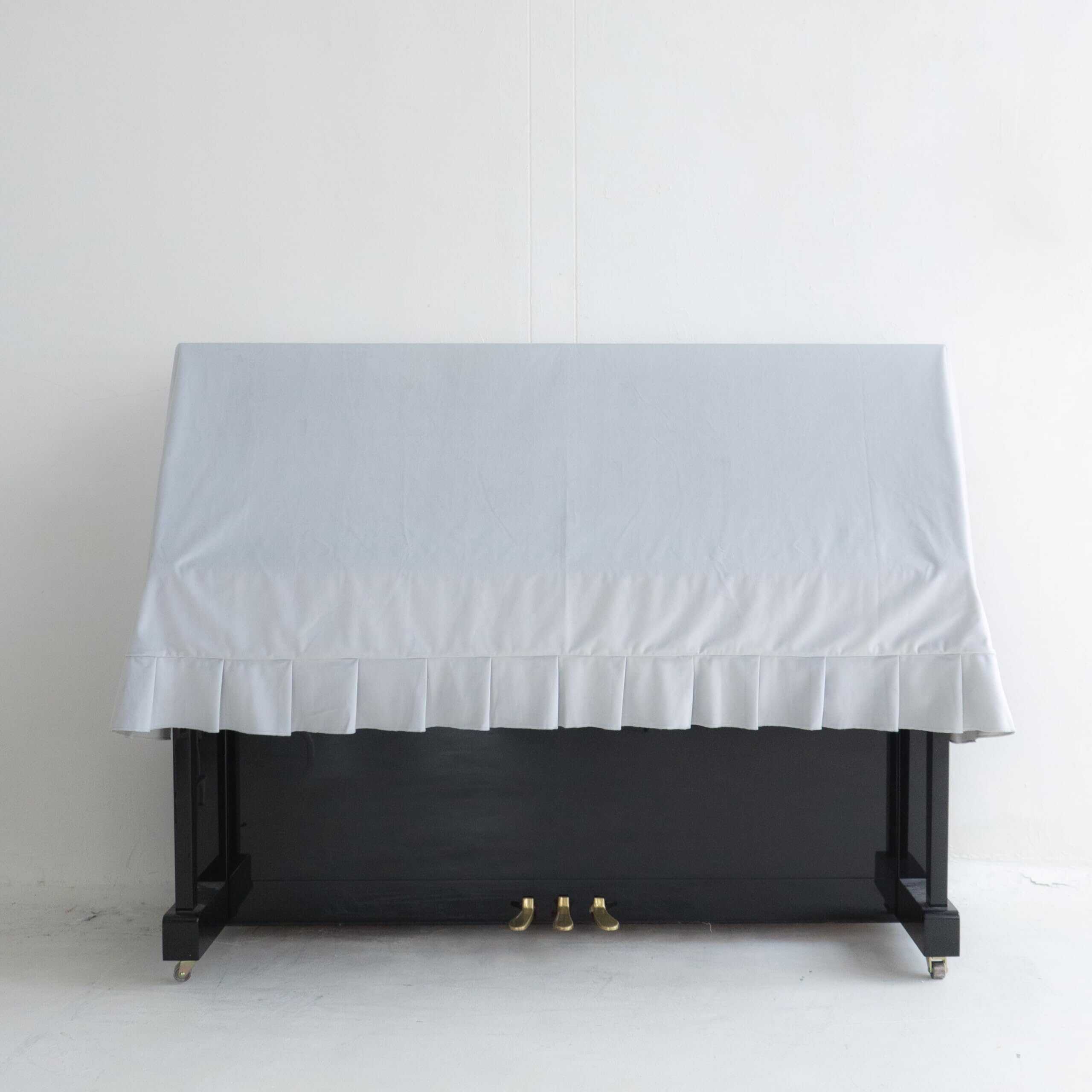 Cubierta de Piano Vertical Clairevoire -Gris Claro