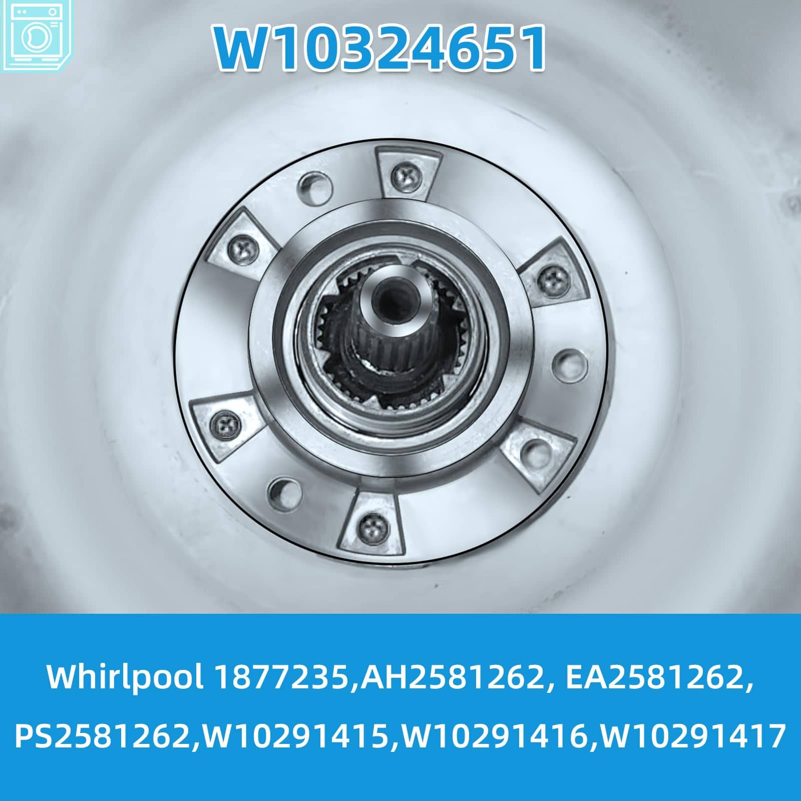 Cubo de unidad de cesta de lavadora de repuesto W10324651 - Imagen 5