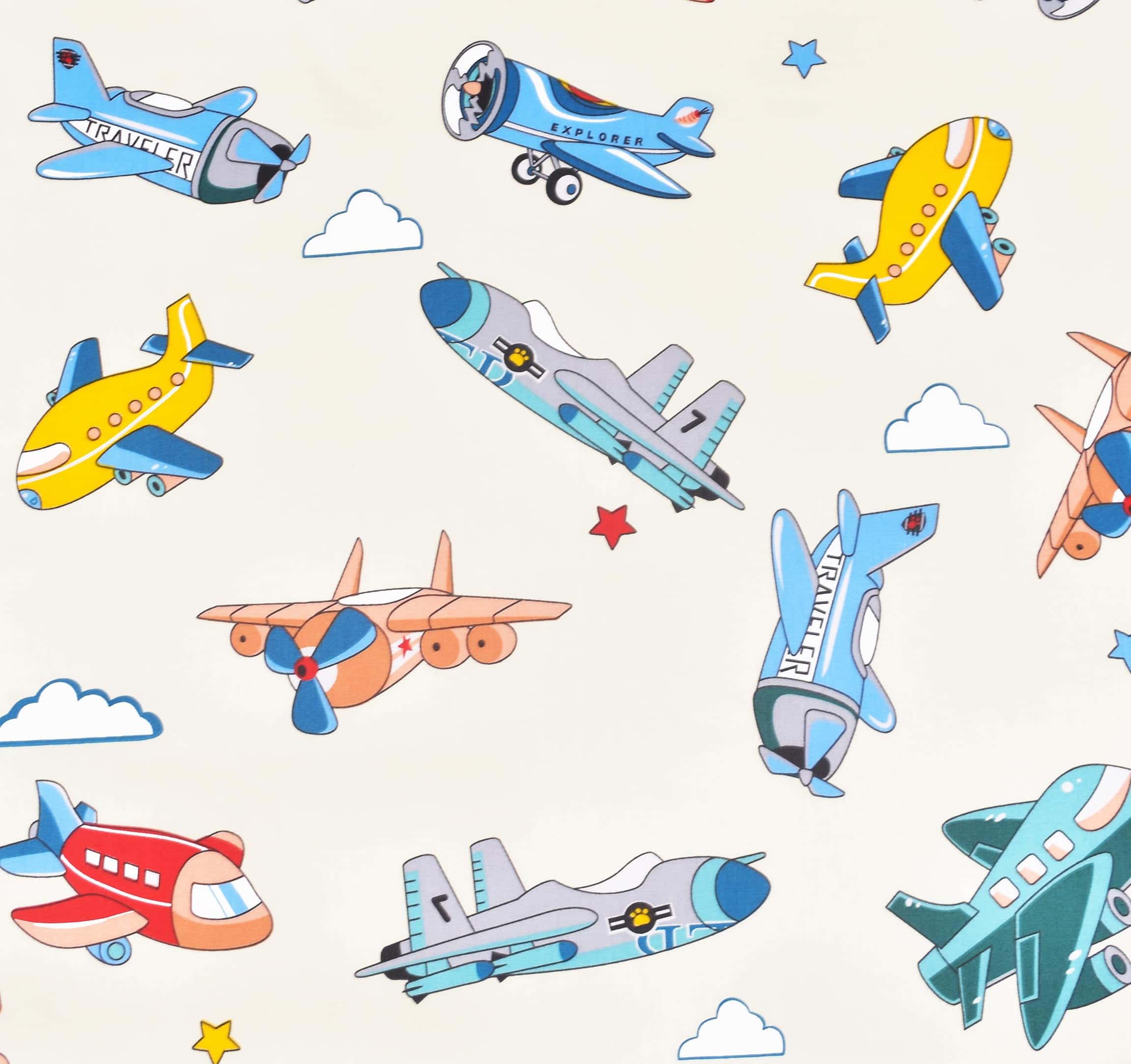 Juego de Sábanas Cómodo para Niños en Avión, 3 Piezas: - Imagen 6