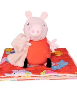 Peppa Pig Peluche Mantita | Muñeco de Peluche con Manta