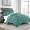 Edredón de microfibra Chezmoi Collection en color Verde