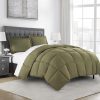 Juego de Edredón Alternativo Verde Oliva Chezmoi Collection