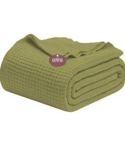 Manta de algodón tejido de gofre Lenenz Cozy Comfort King