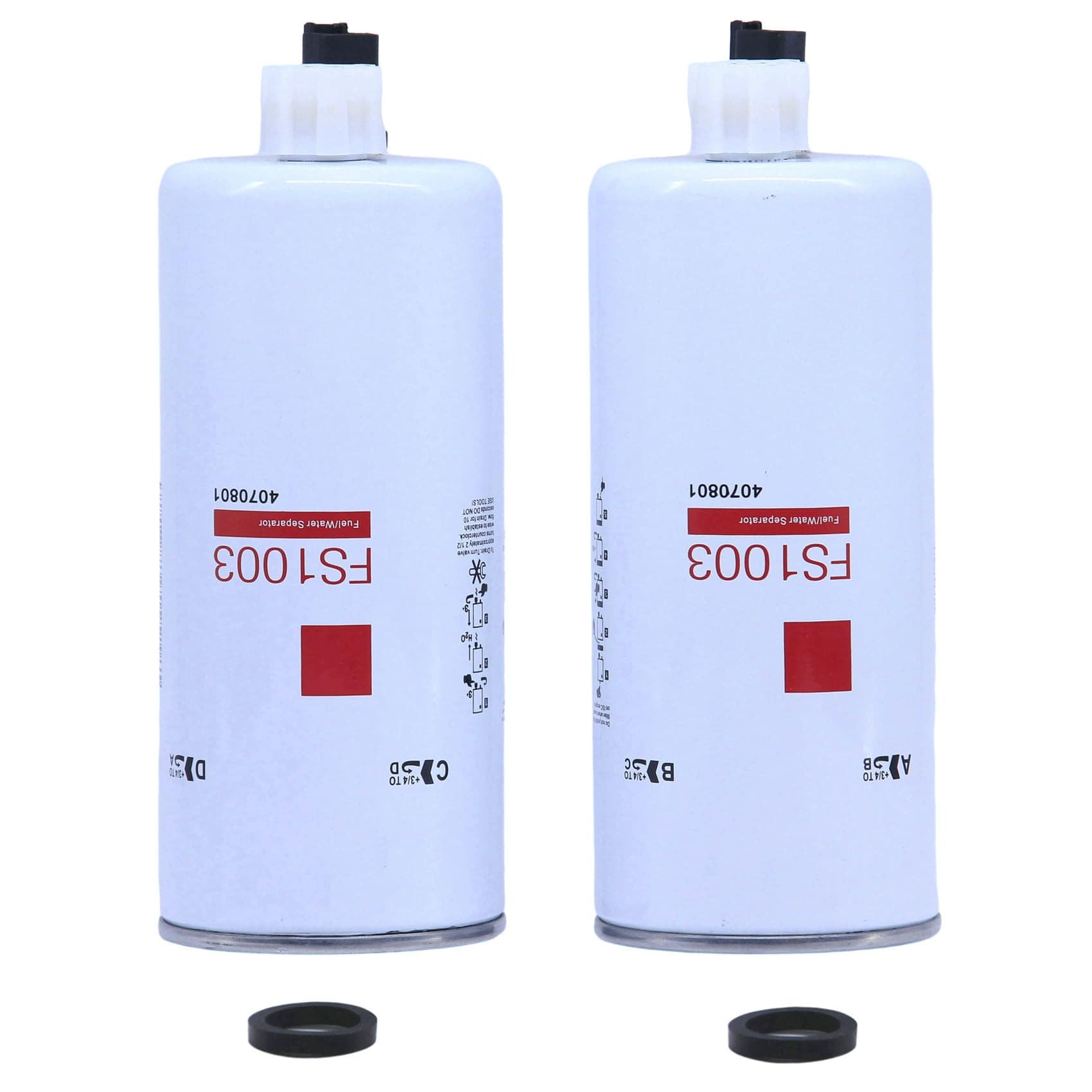 Paquete de 2 filtros separadores de agua FS1003 que - Imagen 6