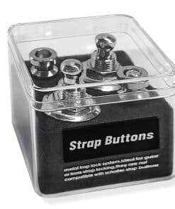 Sistema de Correa y Botones de Seguridad para Guitarra