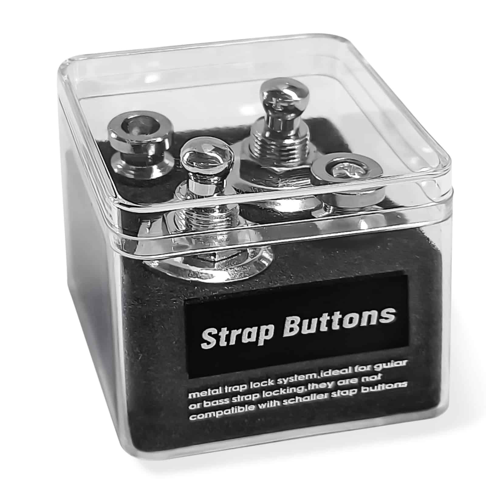 Sistema de Correa y Botones de Seguridad para Guitarra