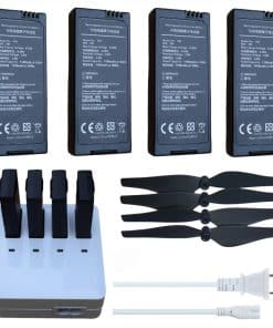 4PCS Batería Tello y Cargador AC Tello y 4PCS Propeller