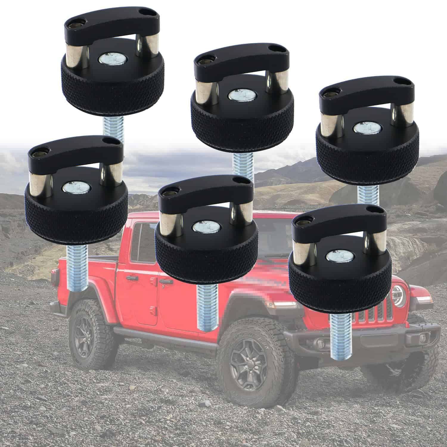 Broche de liberación rápida de aluminio para techo duro - Imagen 6