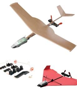 POWERUP 4.0 Kit de avión de madera de balsa controlado por