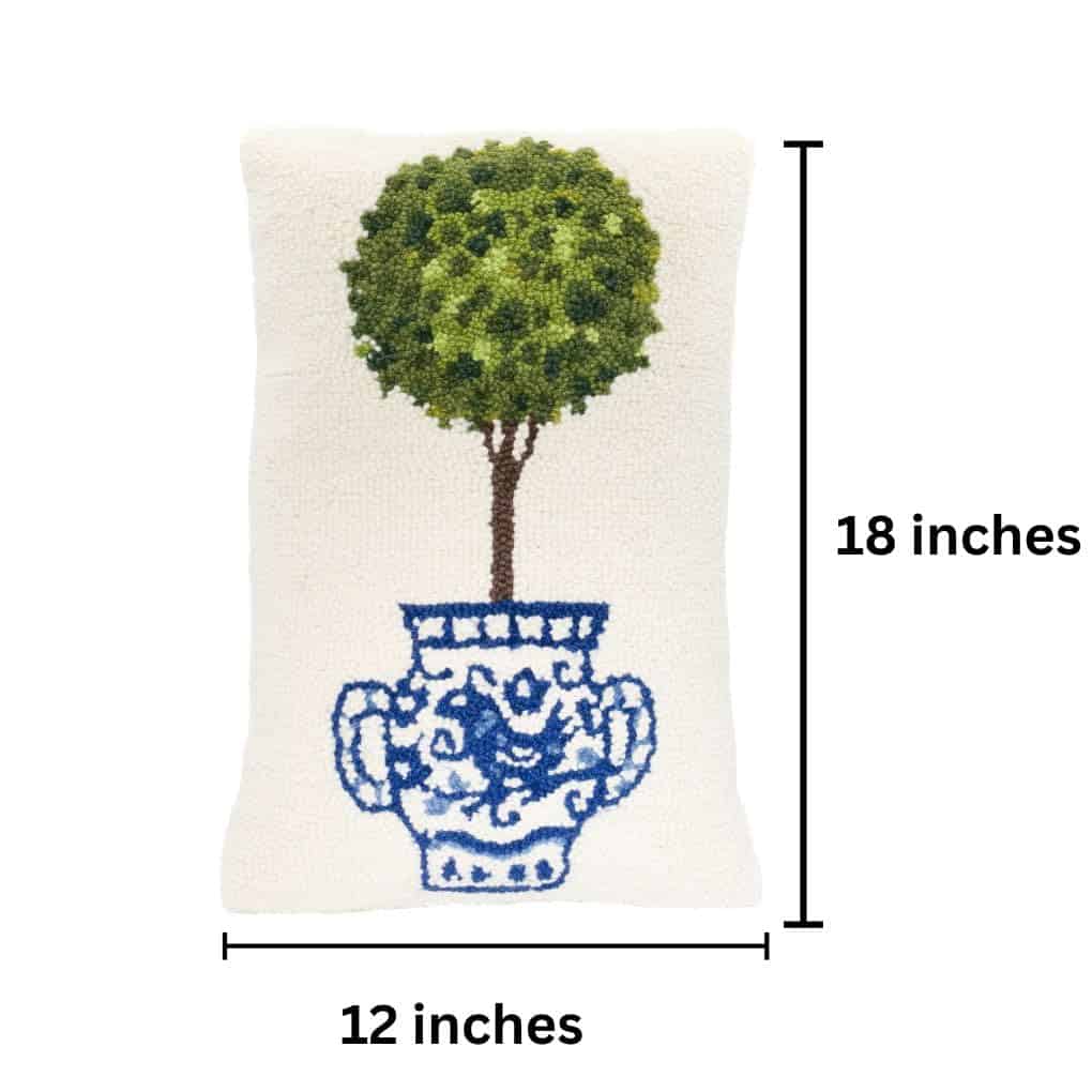 Almohada Decorativa Topiary Chinoiserie - 12 x 18 pulgadas - Imagen 4