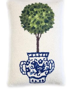 Almohada Decorativa Topiary Chinoiserie - 12 x 18 pulgadas
