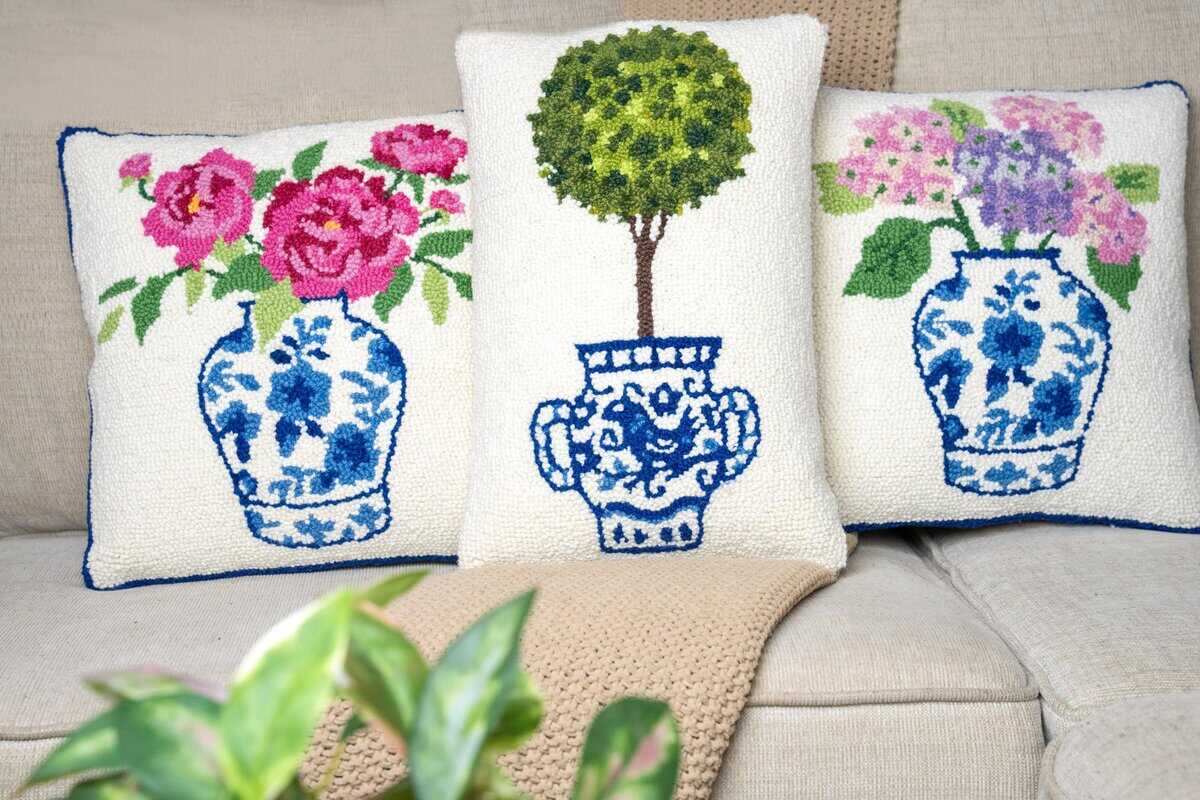 Almohada Decorativa Topiary Chinoiserie - 12 x 18 pulgadas - Imagen 6