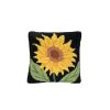 Almohada Decorativa de Girasol Negro Amarillo - Almohada de