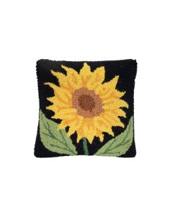 Almohada Decorativa de Girasol Negro Amarillo - Almohada de
