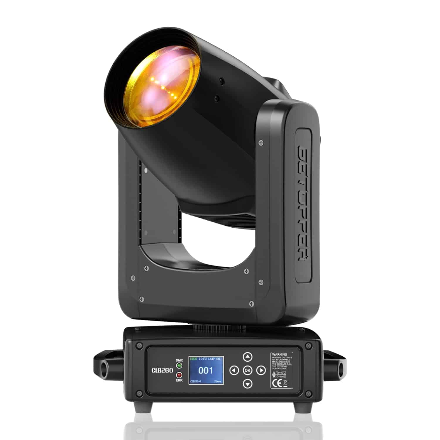 Luces DJ de Cabeza Móvil Betopper 260W 12-CH DMX 8-Facet