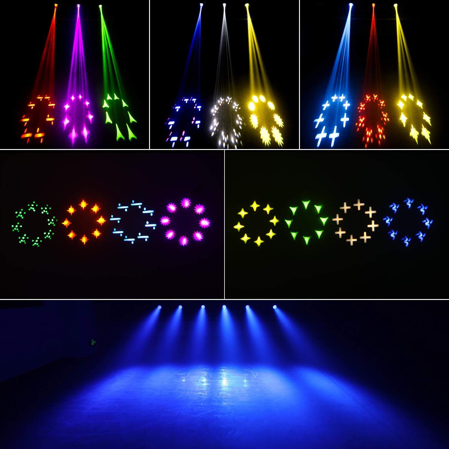 Luces DJ de Cabeza Móvil Betopper 260W 12-CH DMX 8-Facet - Imagen 8