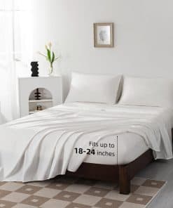 Juego de sábanas de algodón egipcio Levoo para cama King de