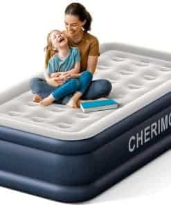 CHERIMOR Colchón de Aire Individual con Bomba Incorporada,