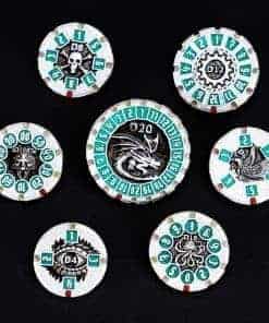 Set de Dados DND Dungeons & Dragons, Dados Metálicos DND de