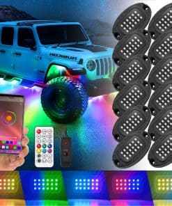 12Pods Luces de Roca de Metal Dreamcolor RGB-IC con Control