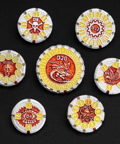 Conjunto de dados de Metal Dungeons and Dragons, Metal DND