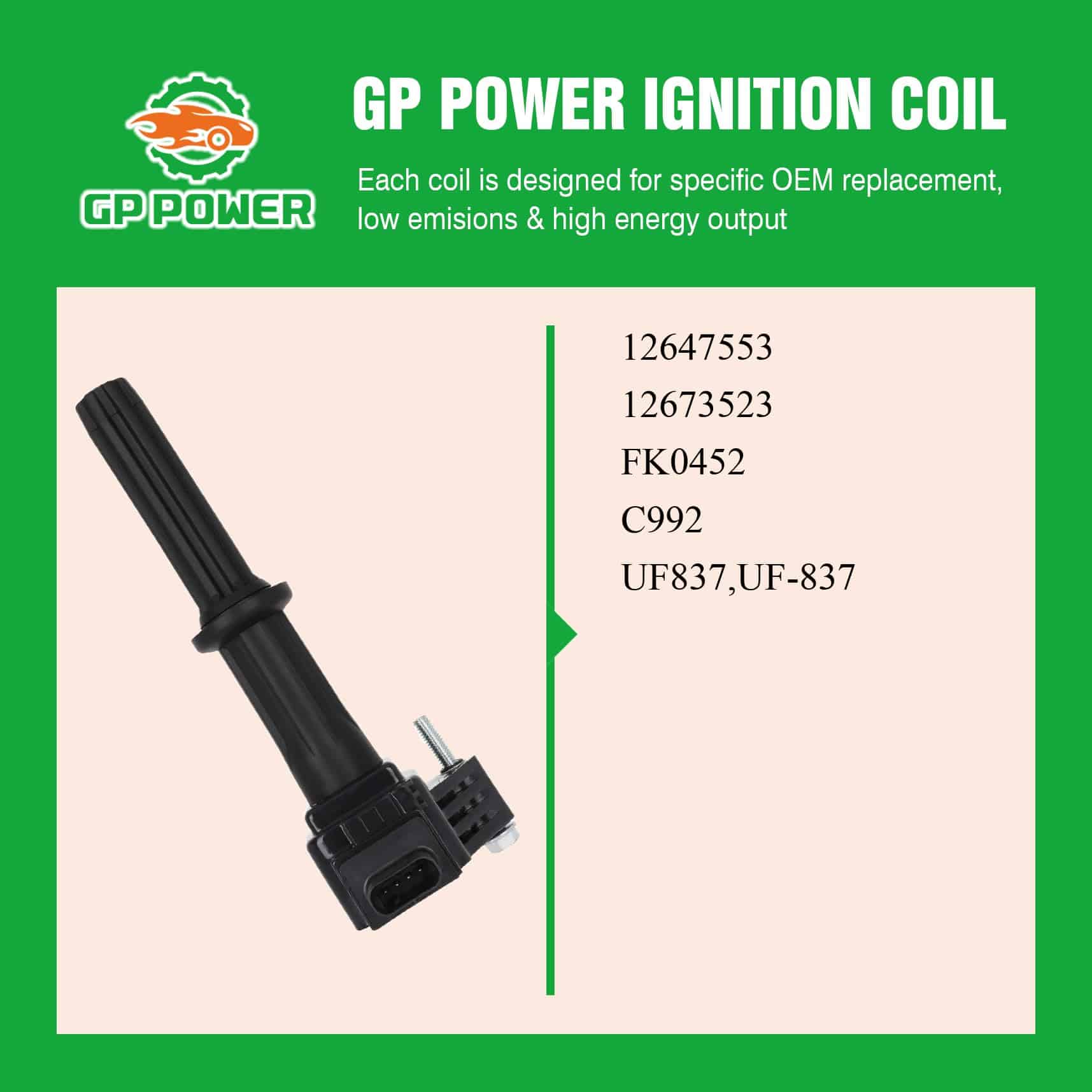 Conjunto de 4 bobinas de encendido GP POWER compatibles con - Imagen 6