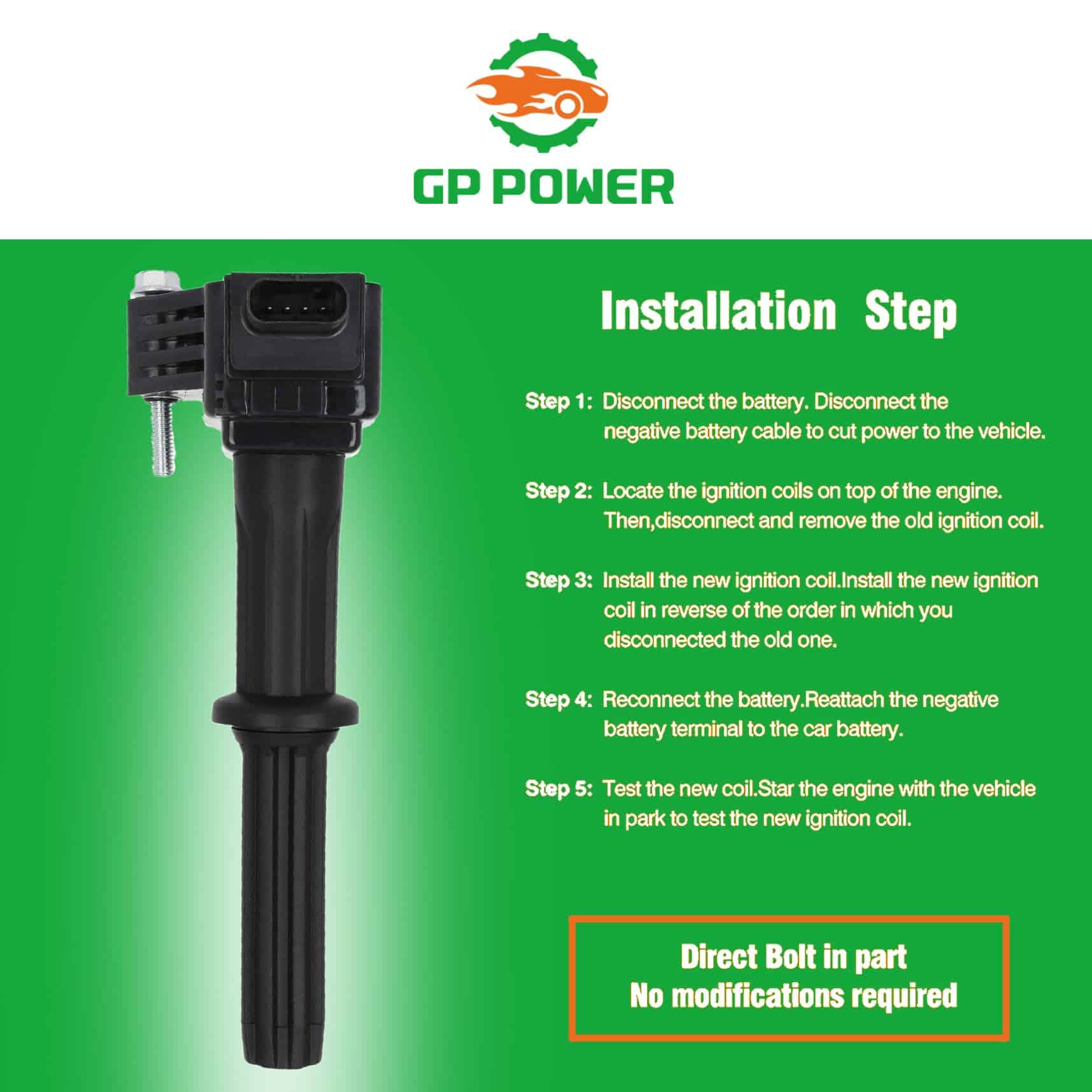 Conjunto de 4 bobinas de encendido GP POWER compatibles con - Imagen 8
