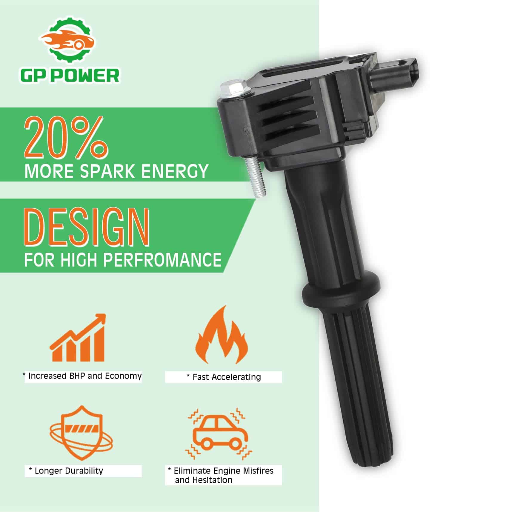 Conjunto de 4 bobinas de encendido GP POWER compatibles con - Imagen 3