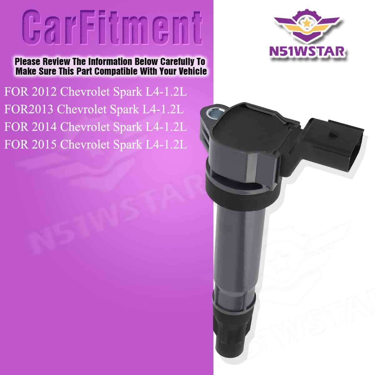 Conjunto de 4 Pines de Bobinas de Encendido N51WSTAR - Imagen 6