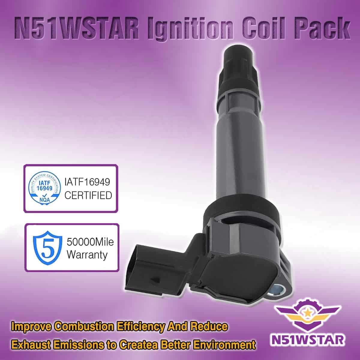 Conjunto de 4 Pines de Bobinas de Encendido N51WSTAR - Imagen 5