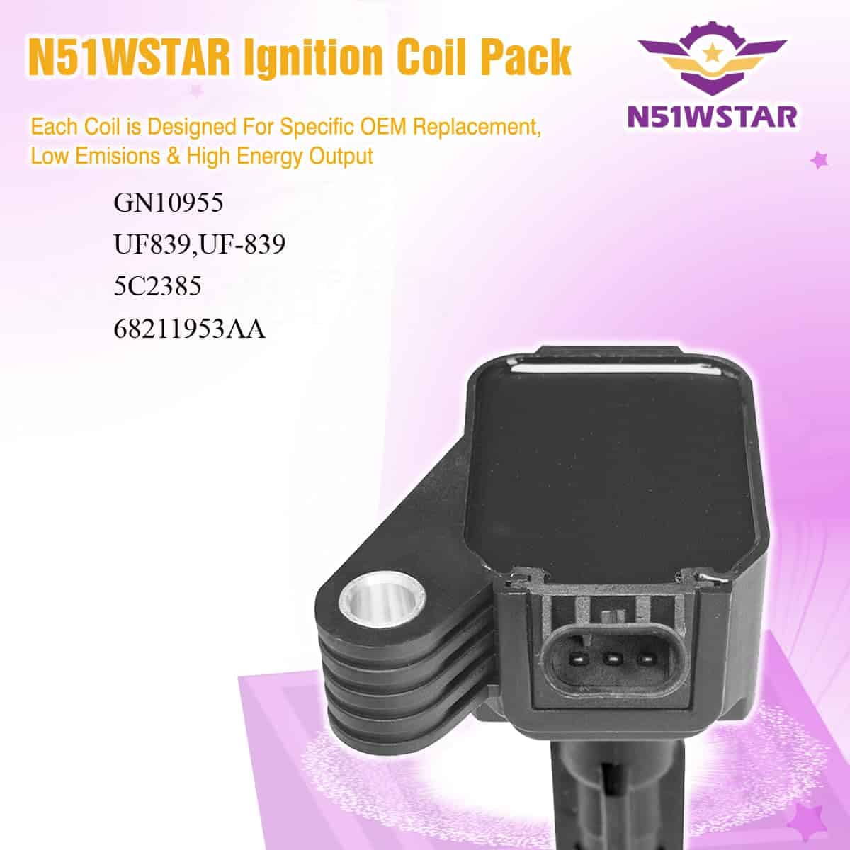 Conjunto de 4 Bobinas de Encendido N51WSTAR Compatible con - Imagen 7