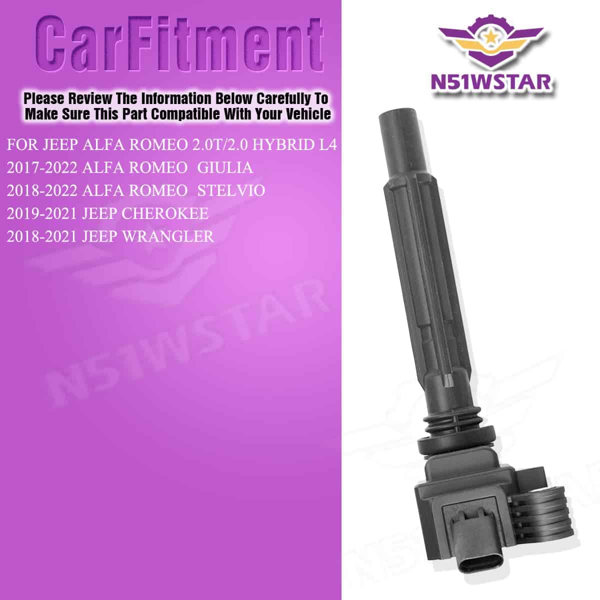 Conjunto de 4 Bobinas de Encendido N51WSTAR Compatible con - Imagen 6