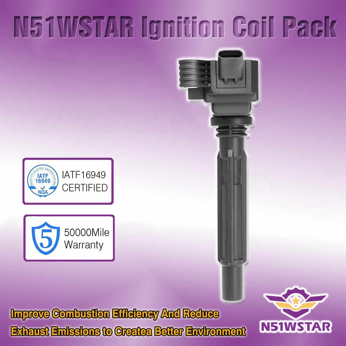 Conjunto de 4 Bobinas de Encendido N51WSTAR Compatible con - Imagen 5