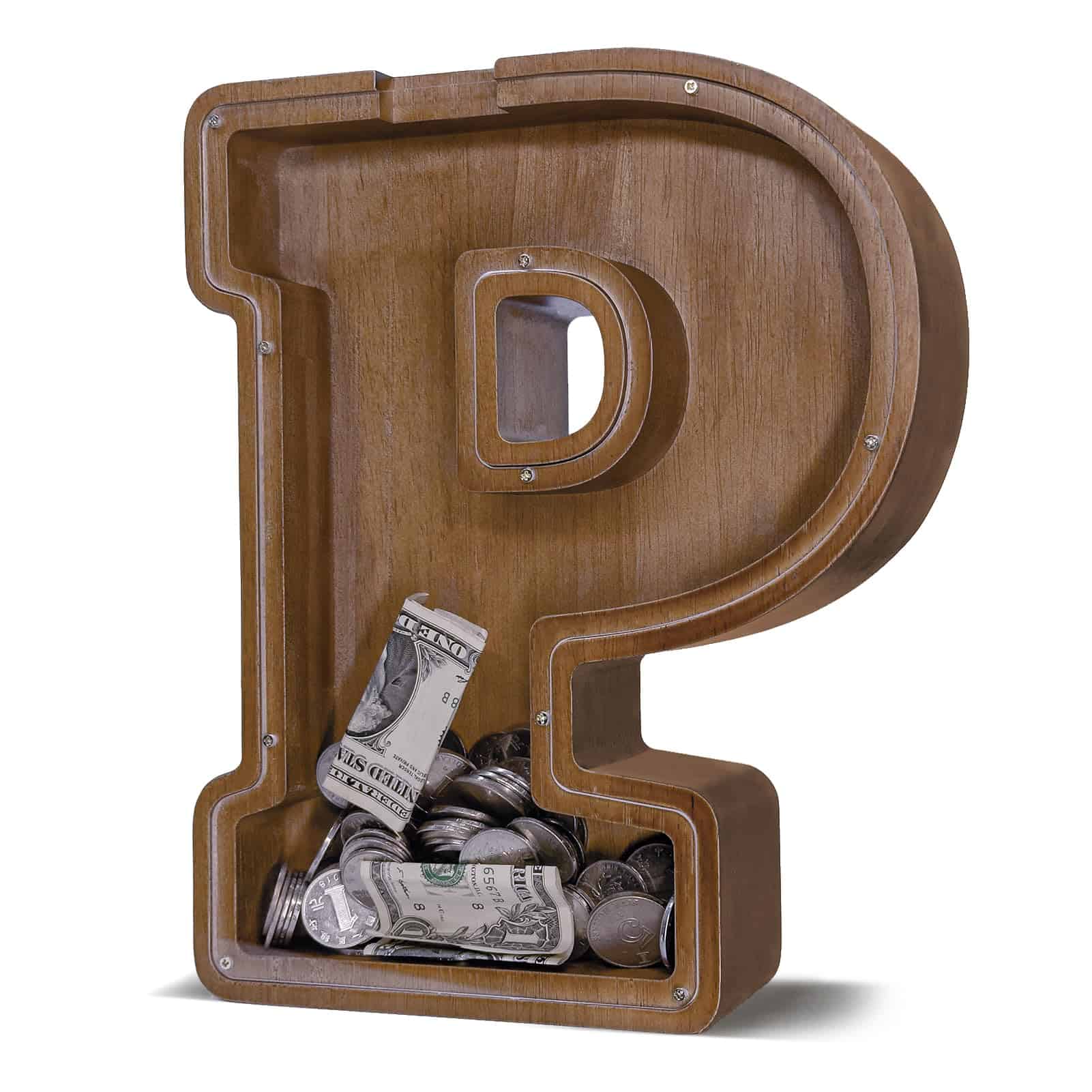 Hucha de Madera con Letra JOOMLAFLY para -estivales