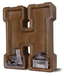 Hucha de Madera con Letra Joomlafly para -y Festiva