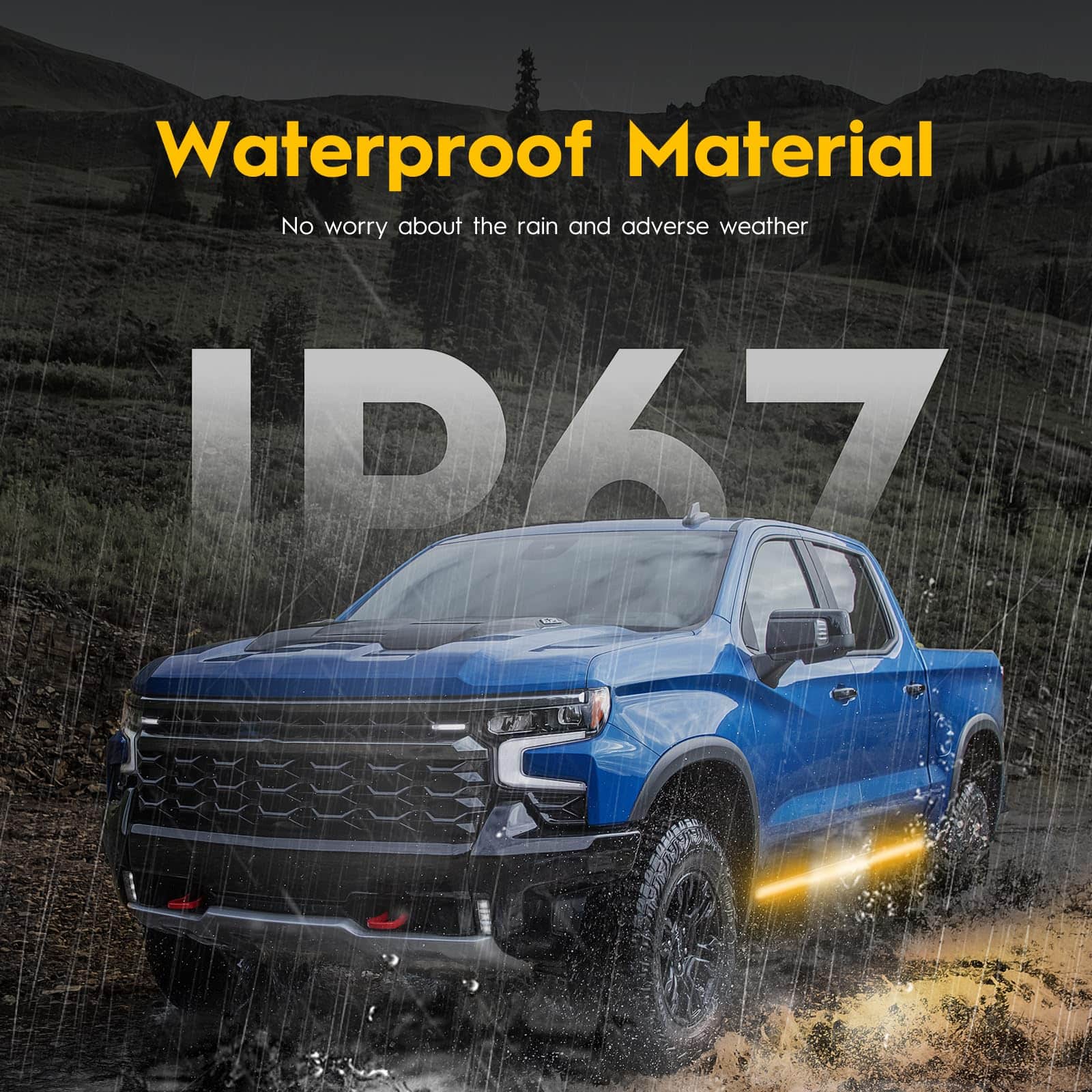 PDSIYWKM 2PCS 70 pulgadas Tiras de Luces de Emergencia 864 - Imagen 3