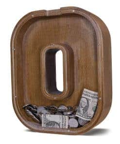 Hucha de Madera con Letra JOOMLAFLY para -estivales