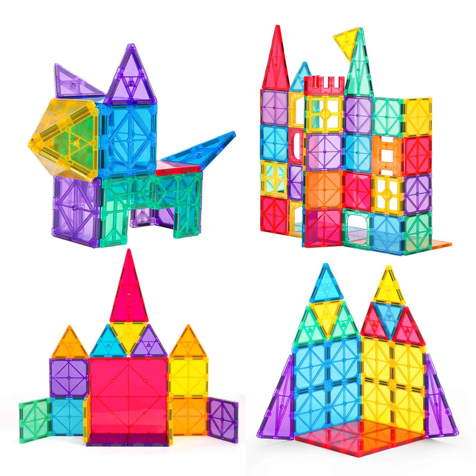 Juguetes para Niños 120PCS Azulejos Magnéticos STEM Imanes - Imagen 6