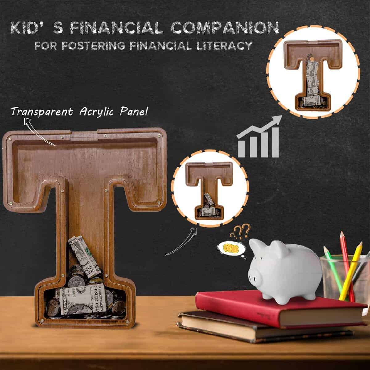 Alcancía de Madera con Letra JOOMLAFLY para -estivales - Imagen 4