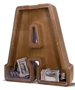 Hucha de Madera con Letra para Niños Hucha de Letra Grande