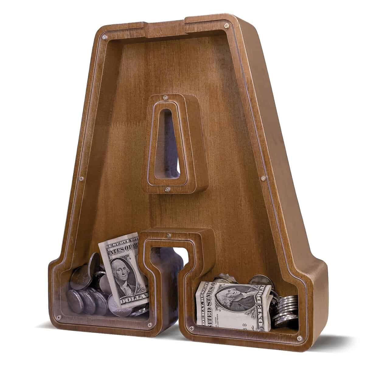 Hucha de Madera con Letra para Niños Hucha de Letra Grande